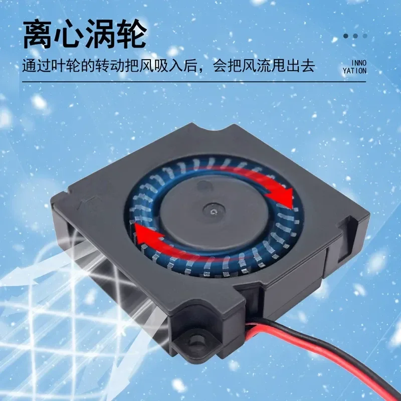 for Delta BFB03512HHA Turbo Blower 5V 12V 24V DC Double Ball Bearing 3510 35mm Mini Centrifugal Fan for Electronics Cooling