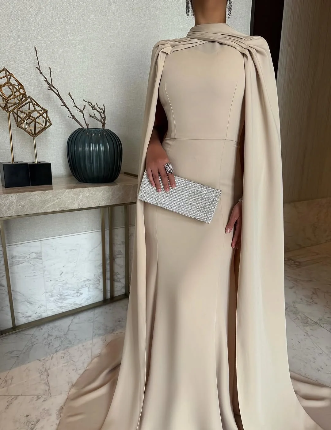 

Элегантные вечерние платья в арабском стиле длиной до пола, роскошные платья для выпускного вечера, простые вечерние платья, Vestidos de noche, по индивидуальному заказу