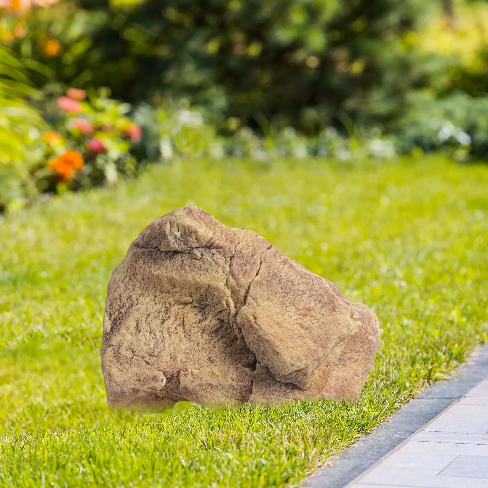 Faux Stone Pond Sandstone Appearance Decorative Foam Rock Artificial Landscaping for Home Stage Courtyard