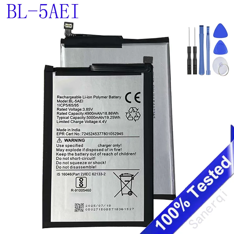 

Аккумулятор BL-5AEI для itel BL-5AEI 5000 мАч Аккумулятор для мобильного телефона Akku