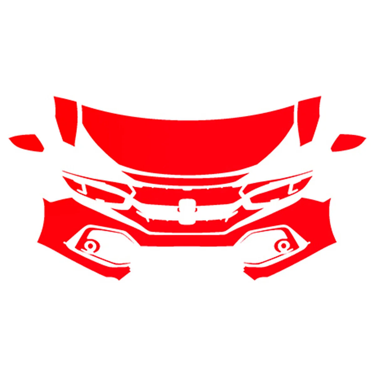 

Прозрачный бюстгальтер PPF для защиты от краски для Honda Civic Hatchback 2017-2019