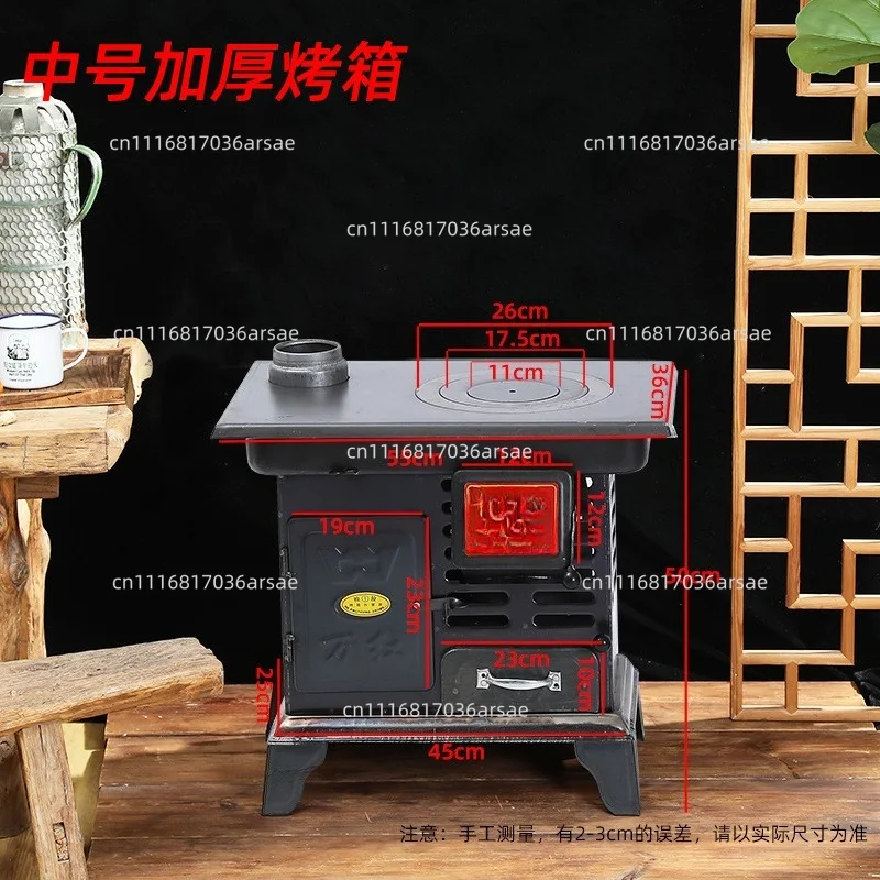 Rural Wood-Fired Heater: Dual-Fuel (Wood/Coal) Smokeless Stove For Home Use—New Indoor Heater For Winter