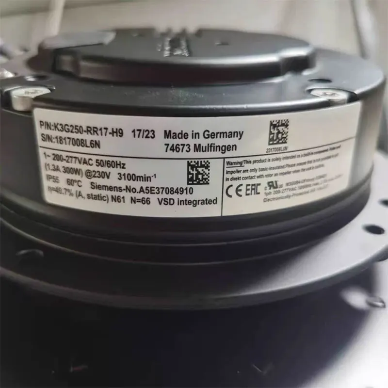 Brand New K3G250-RR17-H9 K3G250-RR17-M9 K3G250-RR03-H4 single fan One Year Warranty ​