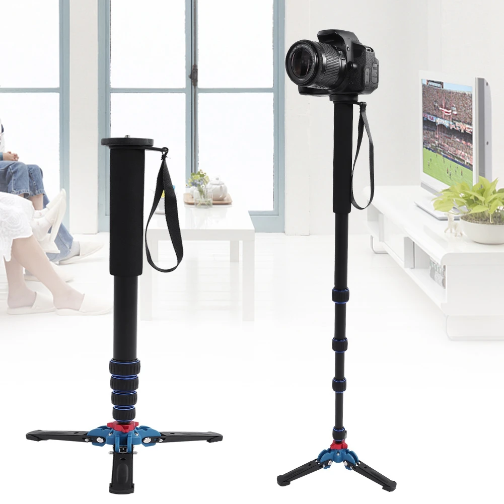 Camera Monopod Portable Tripod VBESTLIFE 5KG Heavy Load Telescopic Aluminum Alloy Ultra Monopod Tripod Telescopic Monopod