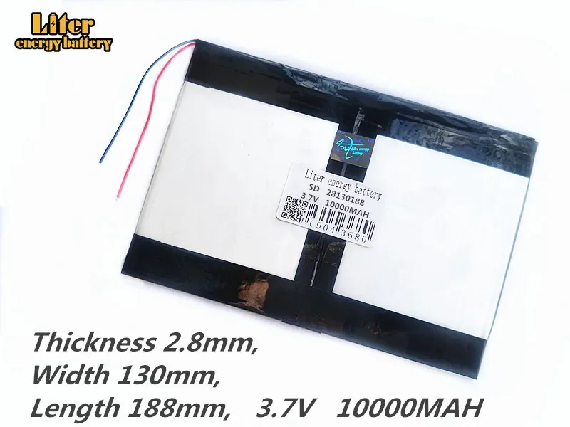 Tablet PC talk9x u65gt,battery 28*130*188 3.7V 10000 mah Li - ion battery 'for