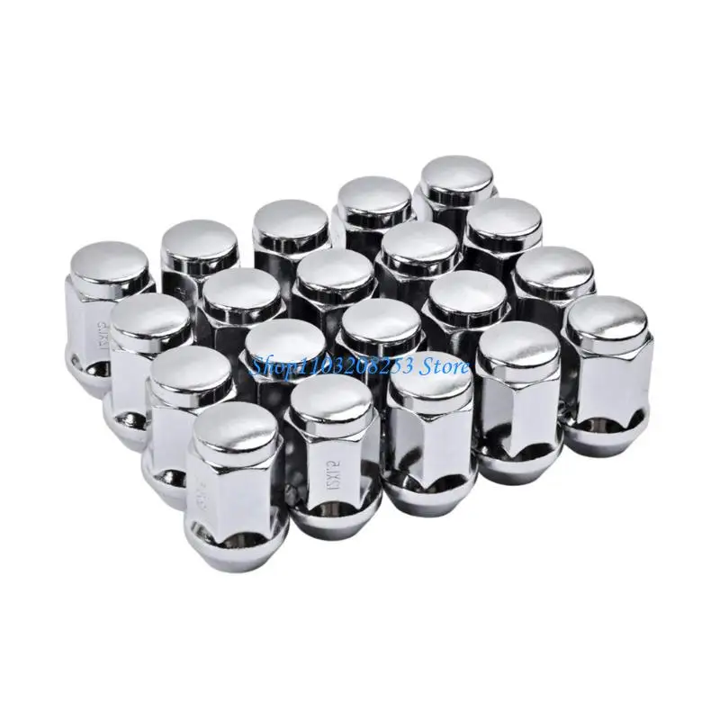 

R6FA 20Pcs M12x1.5 Closed End Bulge Acorn Lug Nut Stylish Finish for Wheels