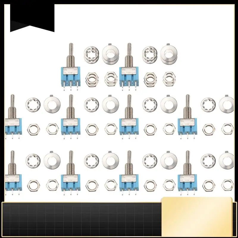 10Pcs Spdt Mini Tog… - image