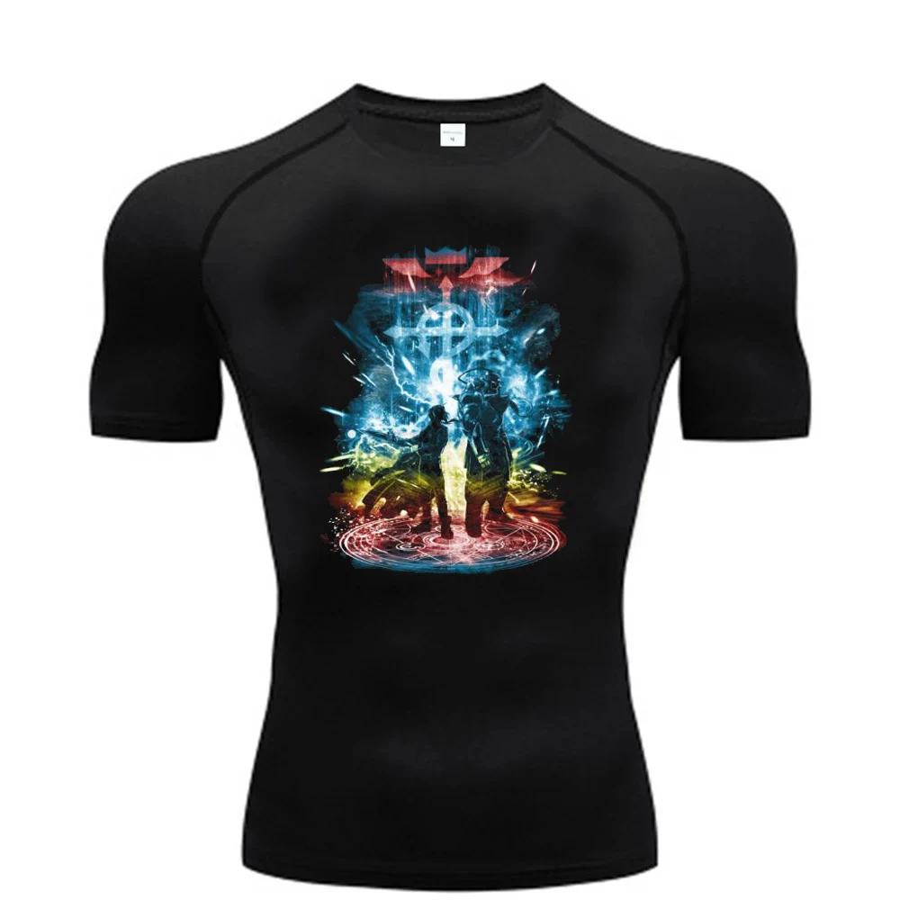 Full Metal Alchemist tshirt Sportshirts Athletic dollette gyaru meme streetwear grunge grunge vintage jojifuku clearance sales