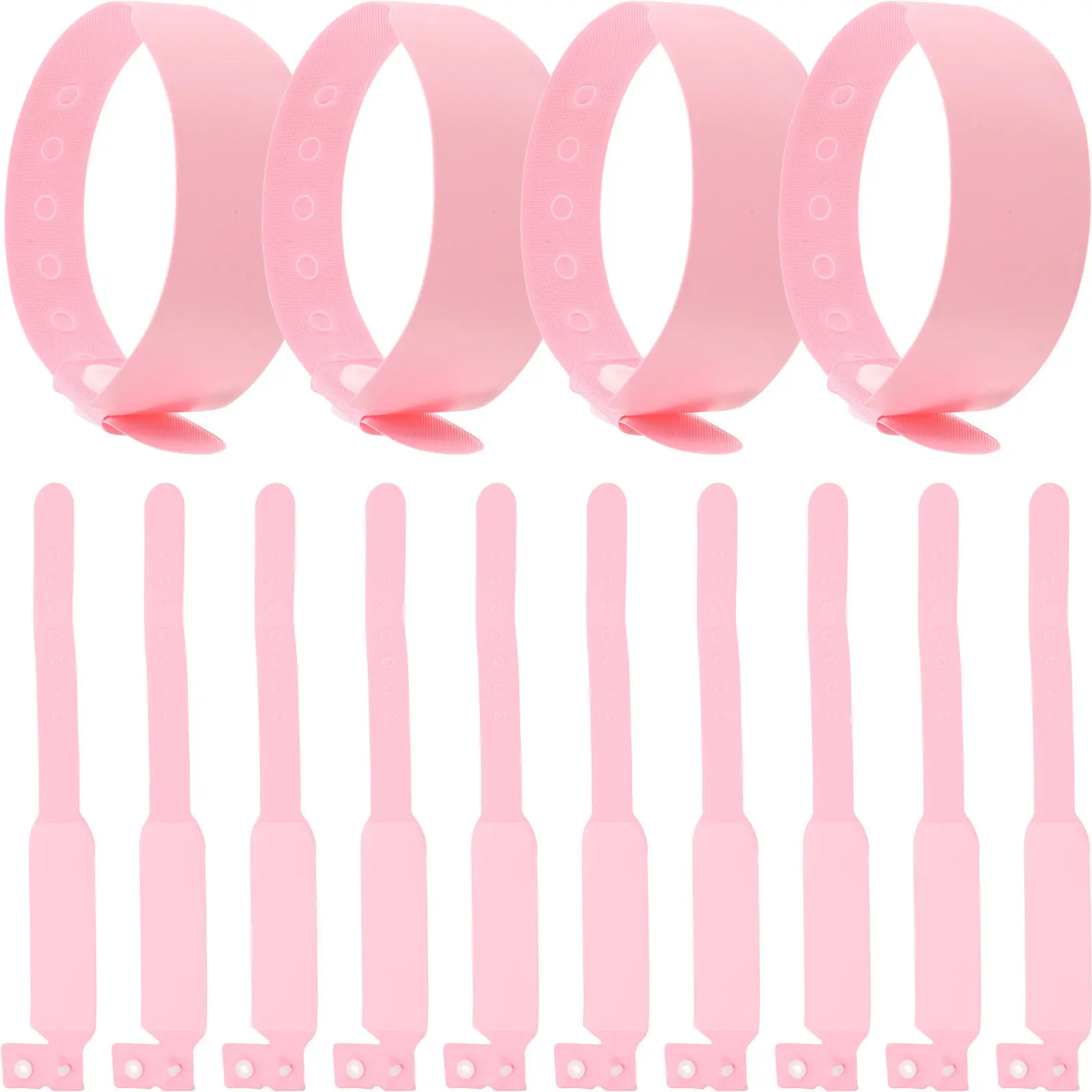 100Pcs Disposable Newborn Wristbands PVC Waterproof Writable Hospital Patient Identification