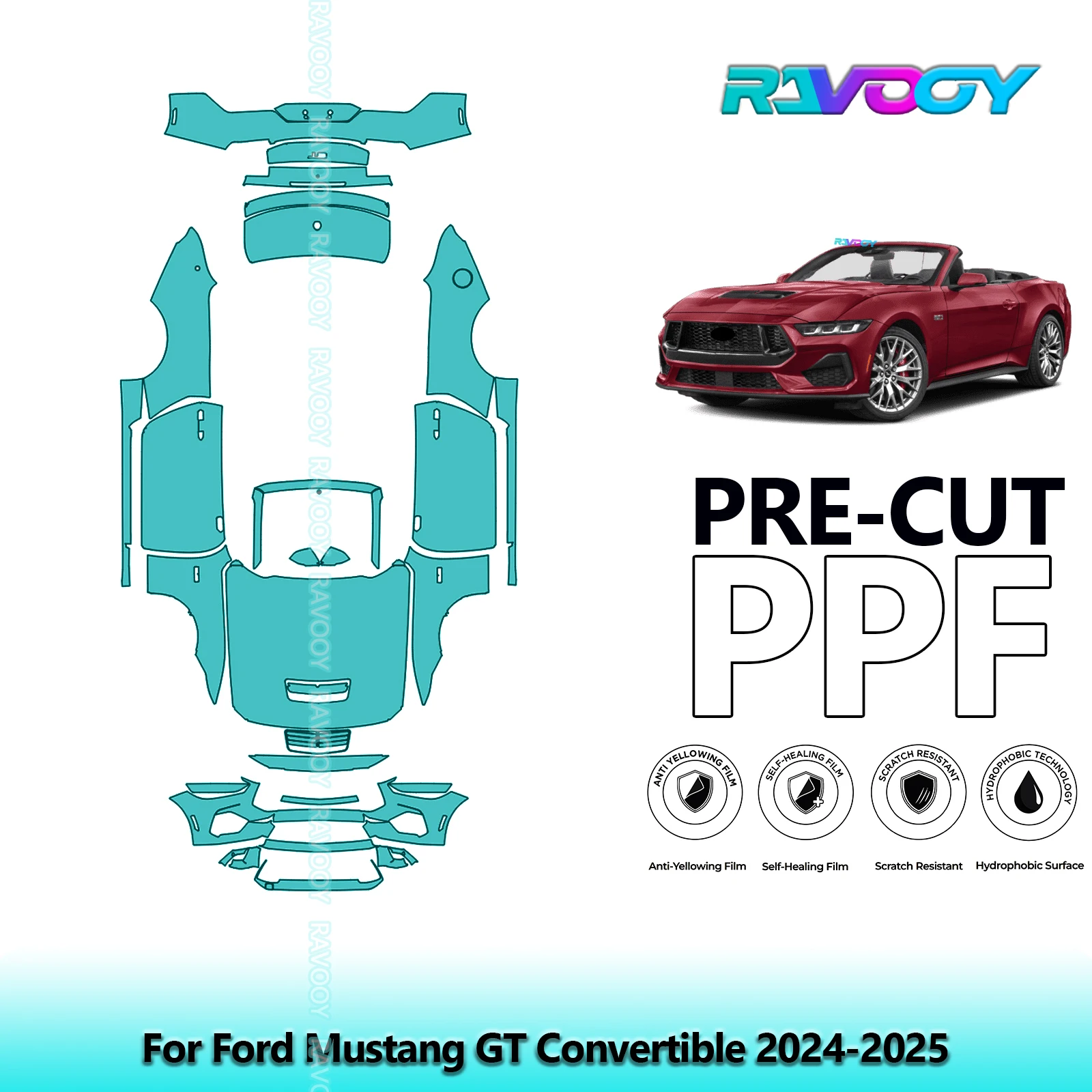 

Car Full Vehicle For Ford Mustang GT Convertible 2024-2025