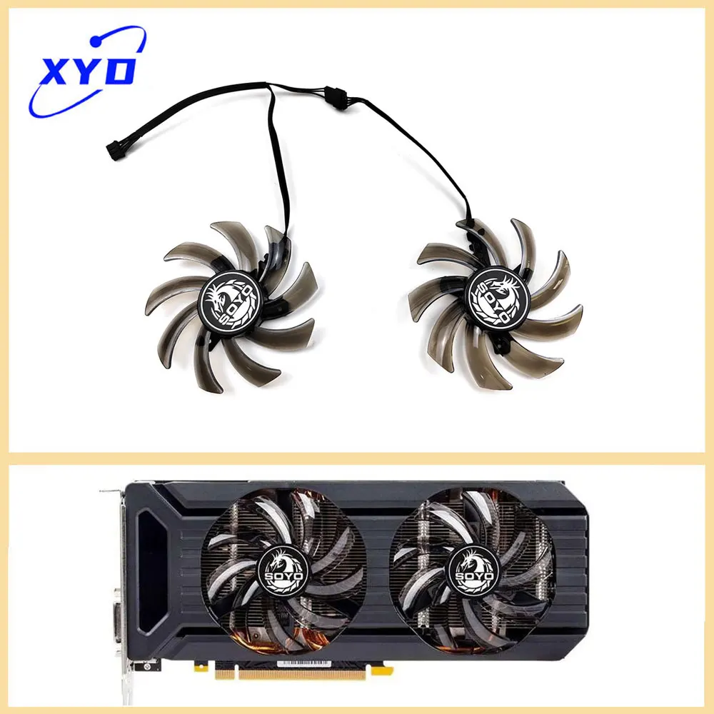 NEW 85mm 4pin FDC10H12S9-C GA91S2U  for Tongde Geforce GTX 1070 Ti 1070 1060 1080 GTX1060 dual graphics card cooling fan