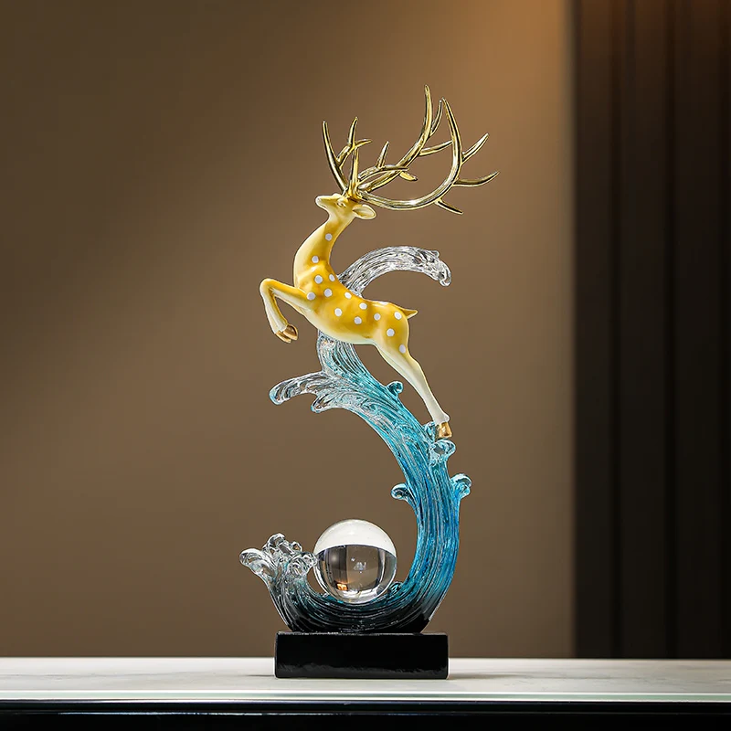 

entrance entrance Fengsheng water desktop ornament high-end sense niche living room light luxury high-end TV cabinet wine