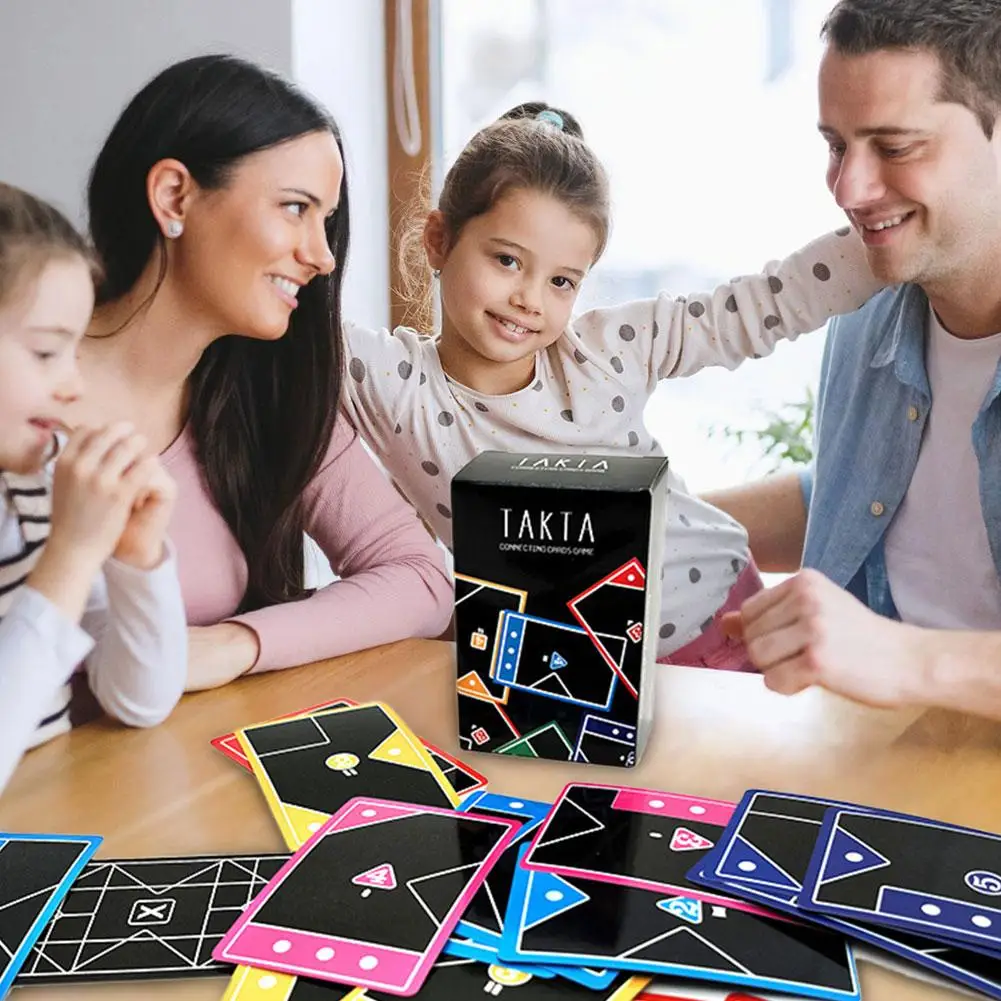 Jeu de société TACTA, jeu de stratégie rapide, jeu de correspondance de formes, jeu de société unique pour les fêtes, jeu interactif parent-enfant, compétition multijoueur, table
