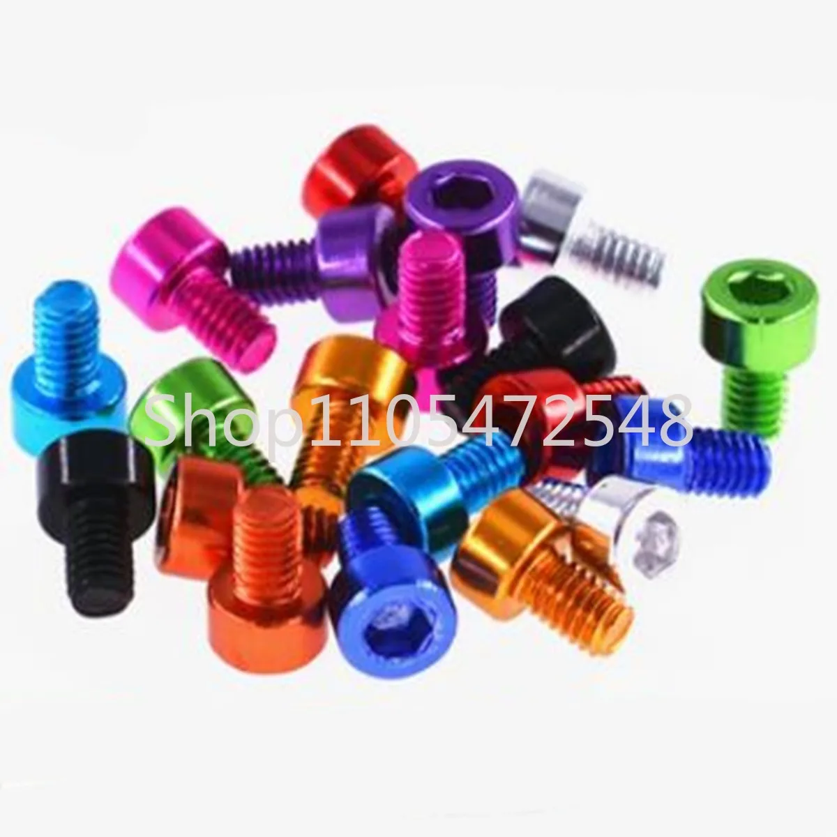 DIN 912 Aluminum Cap Head Screw M5 M6*6/8/10/12/15/20/25/30/40mm Colourful Aluminum Hex Socket Screw Machine Screw Bolts 1Pcs