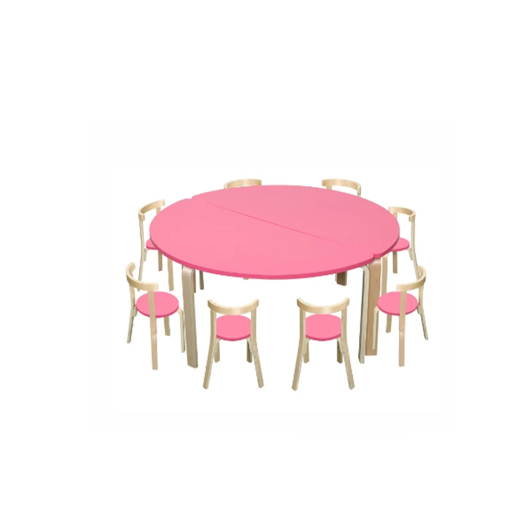 Kindergarten School Furnitureskids Event Round Study Ergonomic Kids Table And Chair