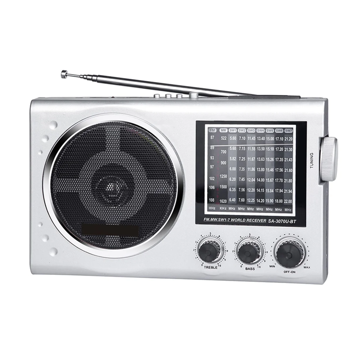 

Новинка 2025 года, радио EC3070BT FM, старомодная карта с SW Mp3-радио, Bluetooth FM AM, регулируемый диапазон, серебристый и серый