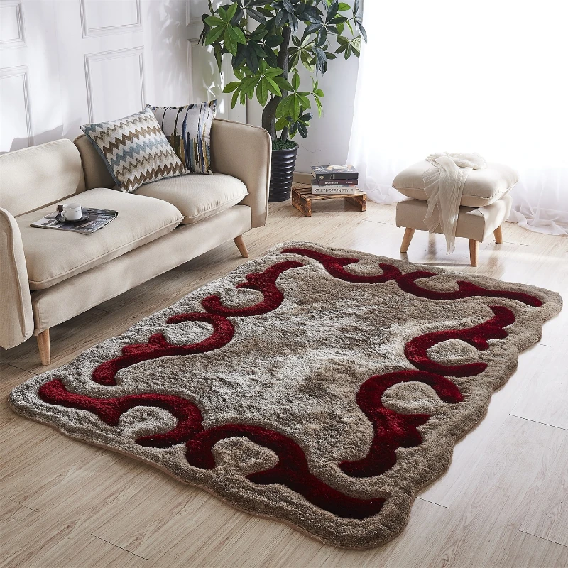 

Carpet Factory Custom Shape Rug Polyester 3D Shaggy Rug Carpets