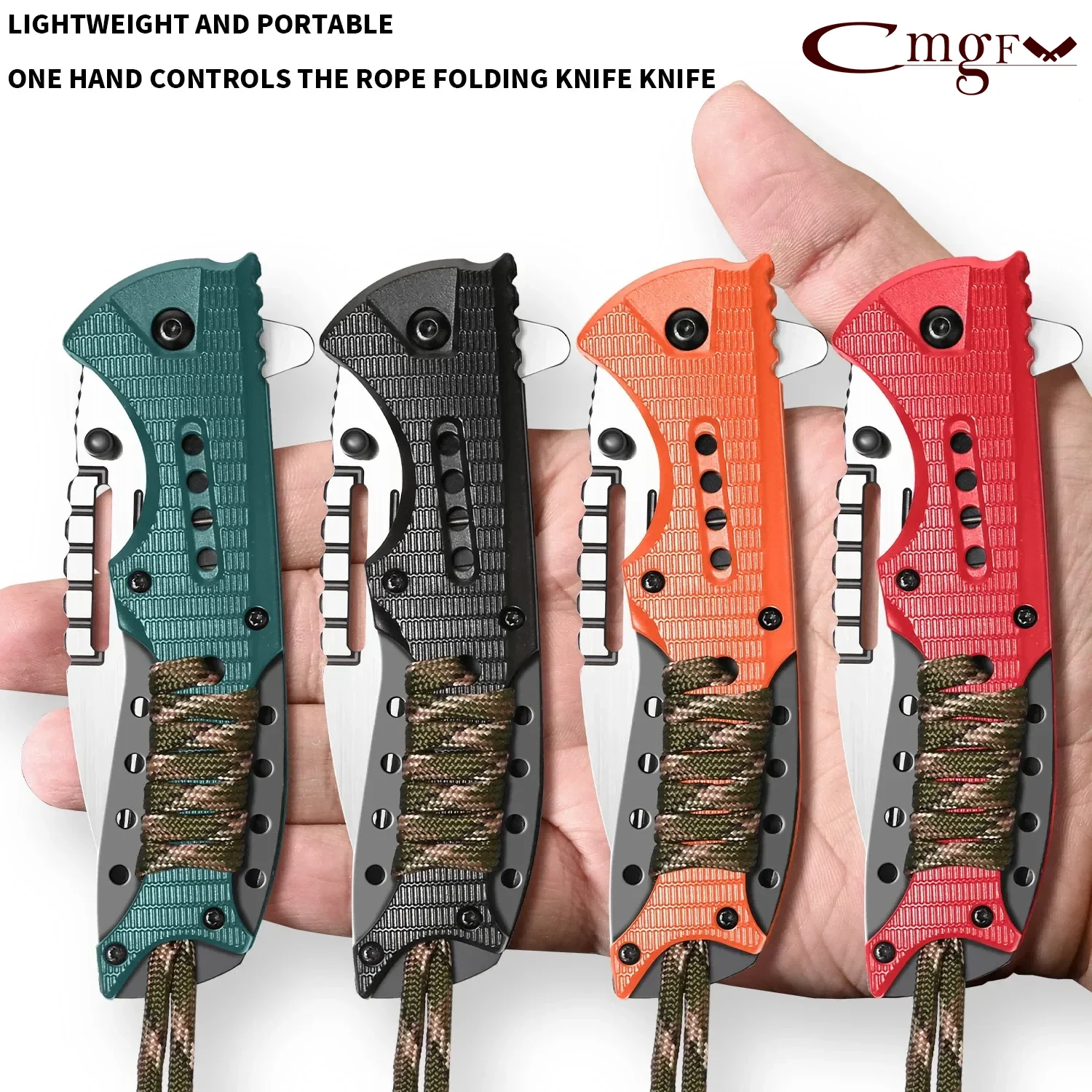 New outdoor portable folding knife-tactical self-defense knife sharp high hardness camping portable knife camping survival