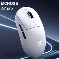 MCHOSE A7 Tri-Mode Wireless Gaming Mouse - PAW3395 42K DPI, Bluetooth/2.4GHz Dual Connection, Ultra-Lightweight for Esports&Offi
