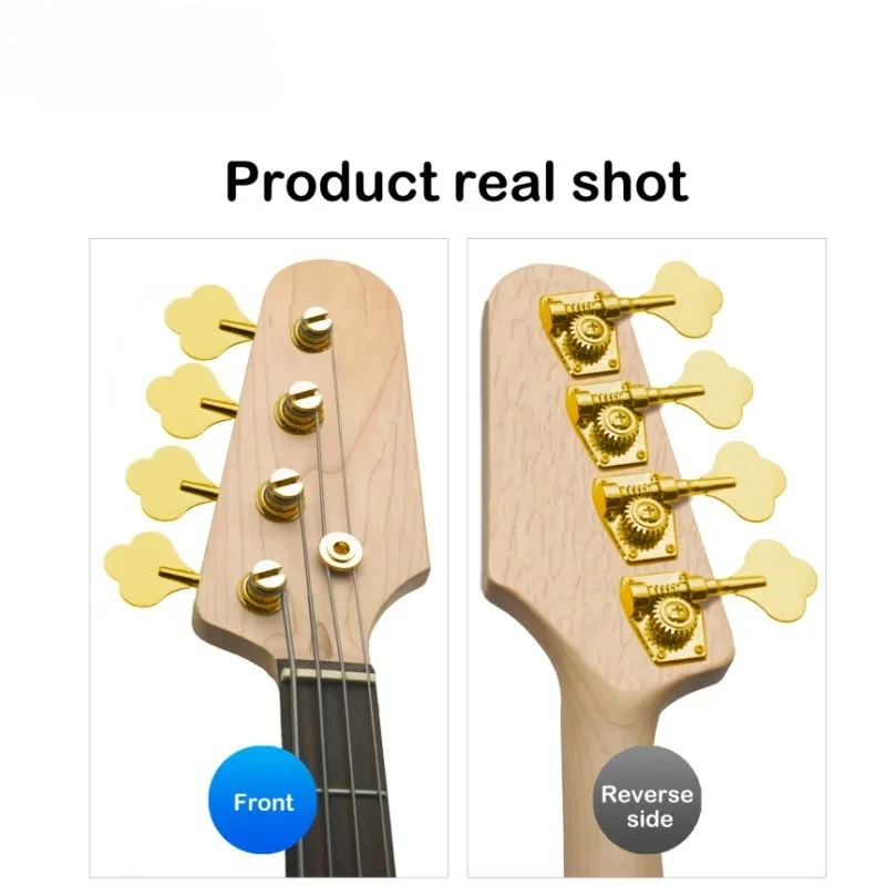 

One Set 4R 4L 2R2L Opened Electric Bass Guitar Tuning Pegs Machine Heads Tuners for Bass Chrome Black Gold