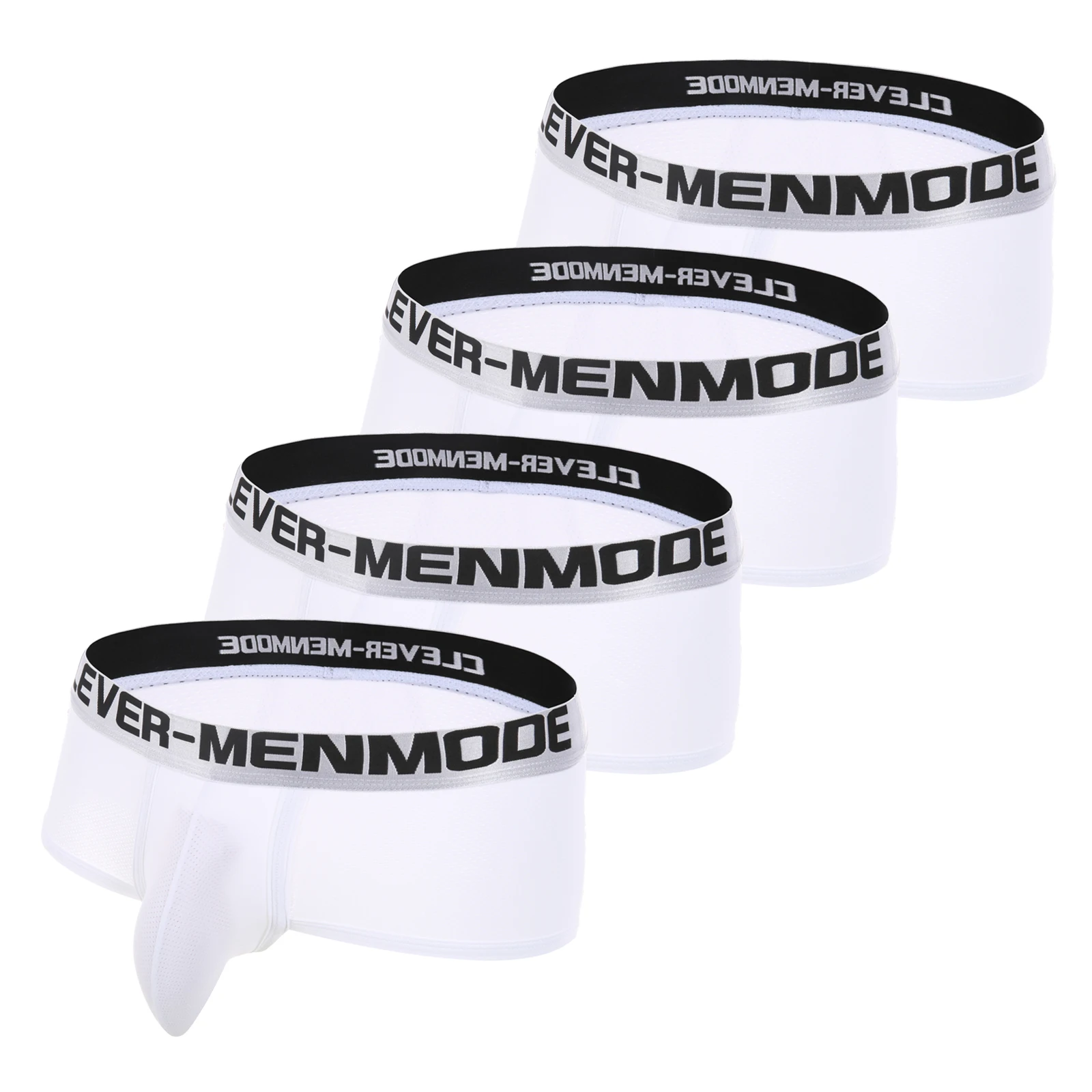 

4 Pack Boxers Men Sport Shorts Exercise Underwear Man Bulge Pouch Boxer Athletic Underpants Gym Wear Bodybuilding Wide Waistband