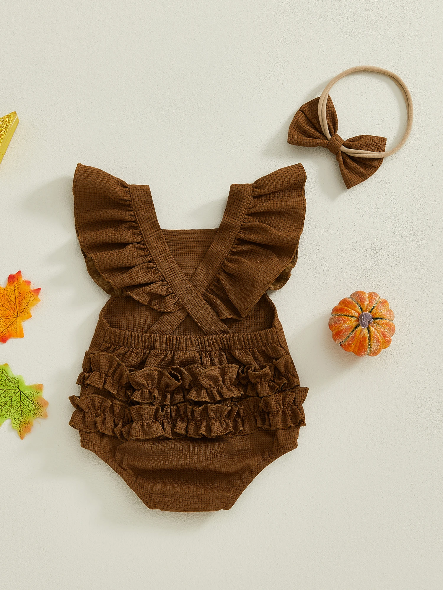 

Adorable Baby Boys Thanksgiving Outfits with Pumpkin Patch Embroidery and Matching Hat Set for Fall Celebrations