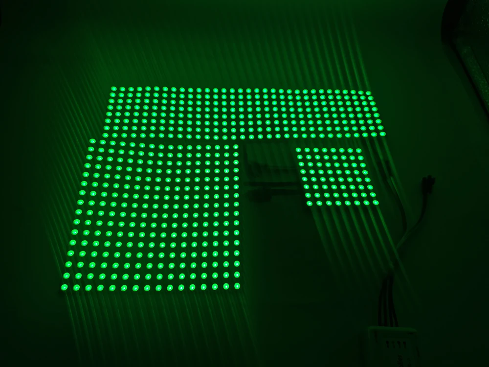 DC12V WS2815 8*8 8*32 16*16 Led Panel 4Pin Individually Addressable 5050 RGB Pixels Matrix Flexible Screen Dual Signal Module