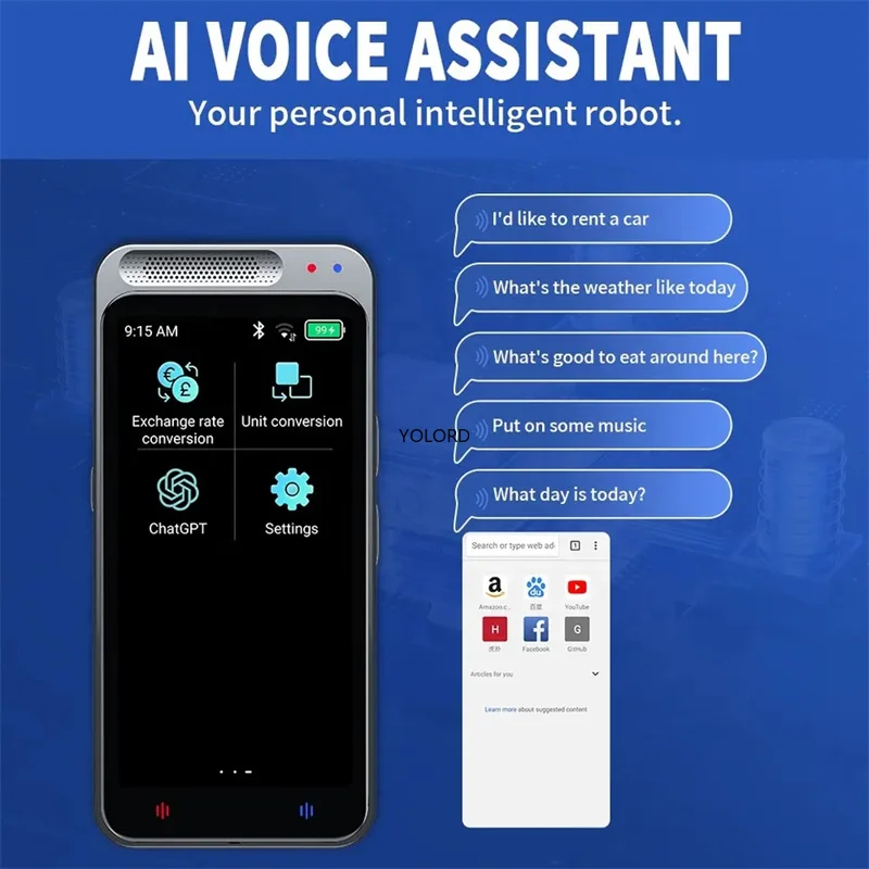 Voice Translator Device 138 Languages Real-time Recording Translation Intelligent Talking Translate Electronic Equipment