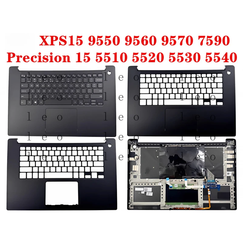 for Dell XPS15 9550 9560 9570 7590 Precision 5510 5520 5530 5540 P56F C shell touchpad keyboard case 0KYN7Y 0JK1FY