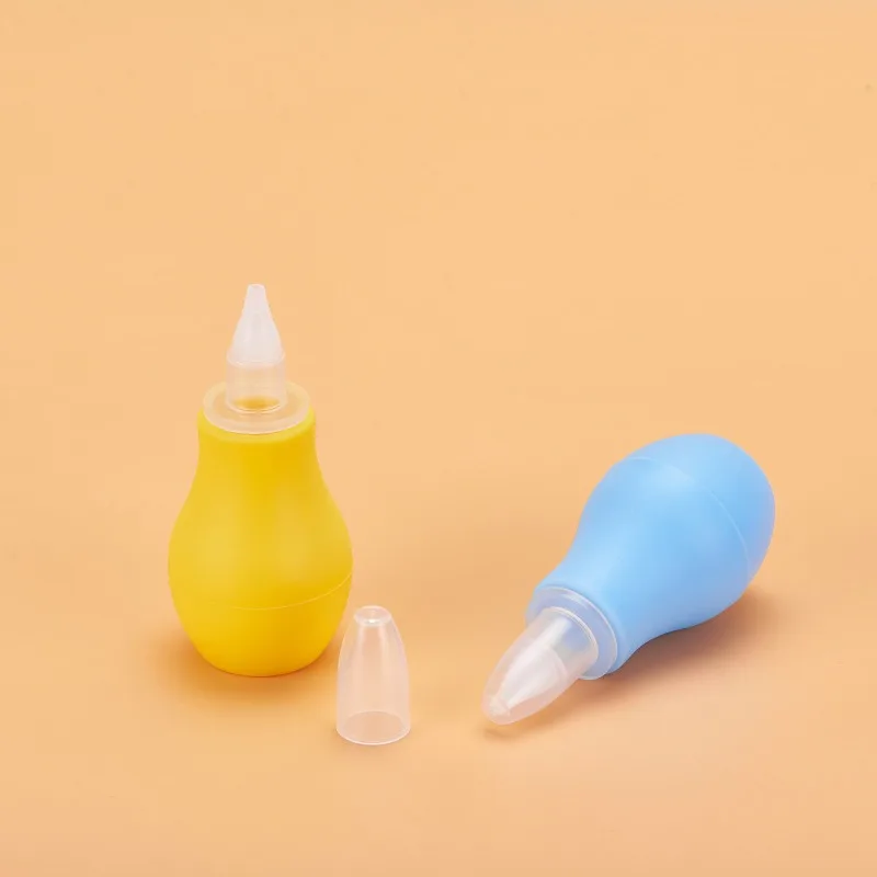 NewBorn Silicone Kids Safety Nose Cleaner Manual Snot Vacuum Suction Soft Children Nasal Aspirator Baby Care Accessory