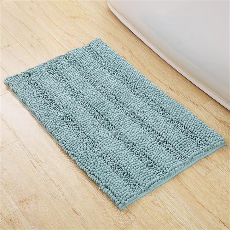 

Простой однотонный домашний напольный коврик из синели, мягкий впитывающий противоскользящий коврик для ног для ванной комнаты, современный стиль, небольшой ковер для входной двери
