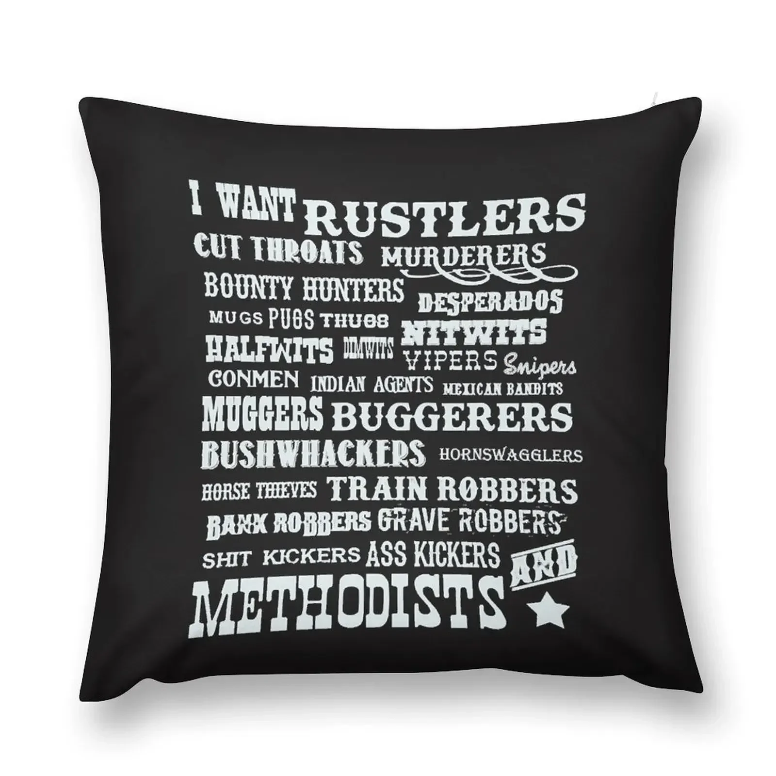 

Blazing Saddles Wanted Throw Pillow christmas decorations 2025 Sofa Covers For Living Room Custom Cushion Photo pillow