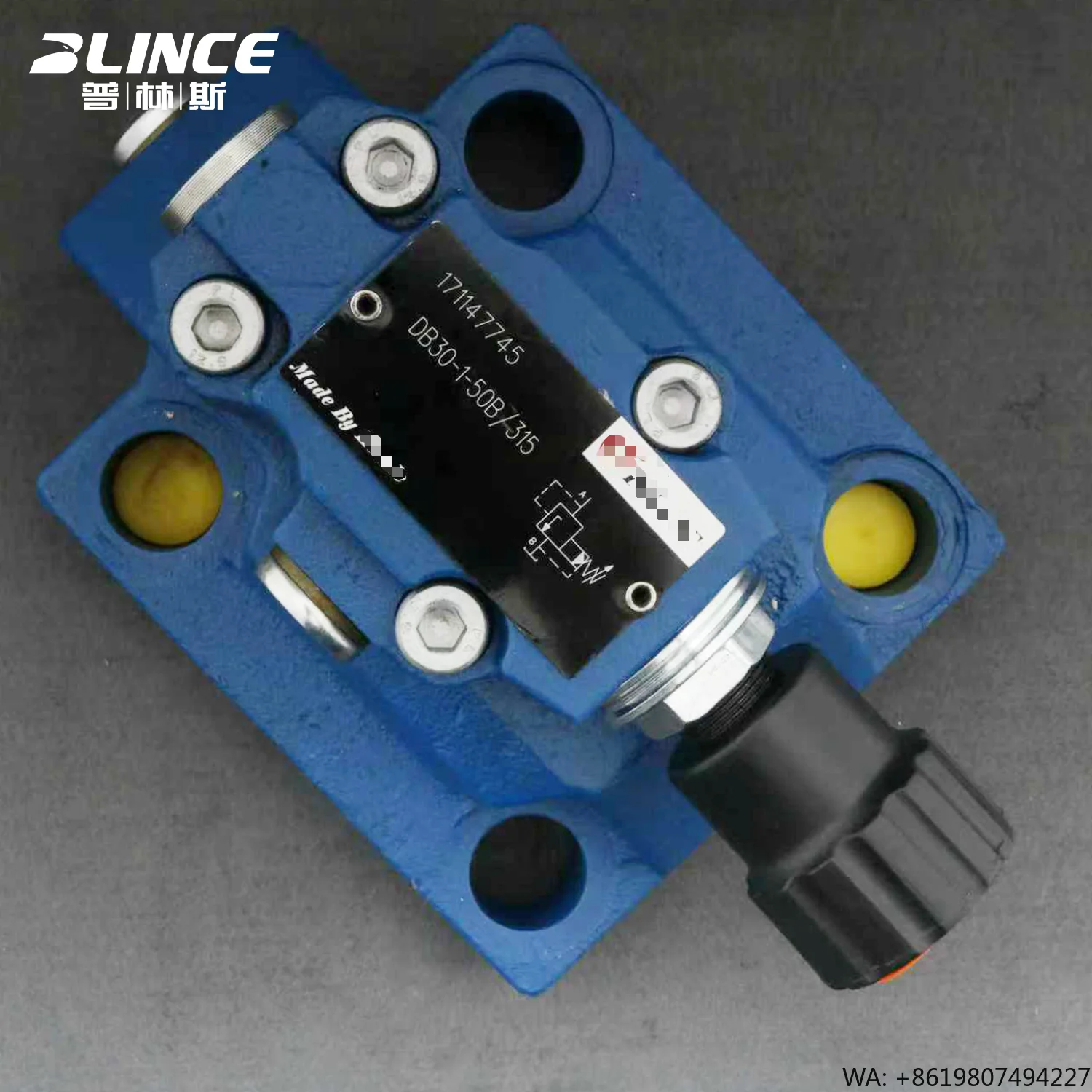 Blince DB30-1-50B-100/200/315  Pilot Operated Relief Valve Mechanical Plug in Pressure Hydraulic Valve
