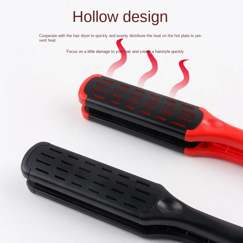 Splint Comb V Shape Hair Straightener Comb hair styling tools Flat Brush Nylon Bristles Double Sided Brush For All Hair Types