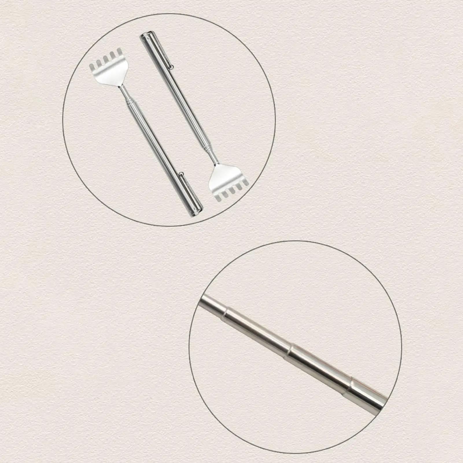 Extendable Back Scratcher for Adults Compact Telescoping Massage Tool with Pen Clip for Shoulder Back Relax Home Office Gym – Detail 11