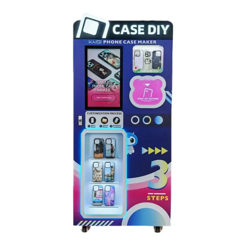 P77 Automatic Phone Case Printing Machine Large Capacity Big Oprating Screen OEM Outlook Fashion DIY Phone Cases Machine