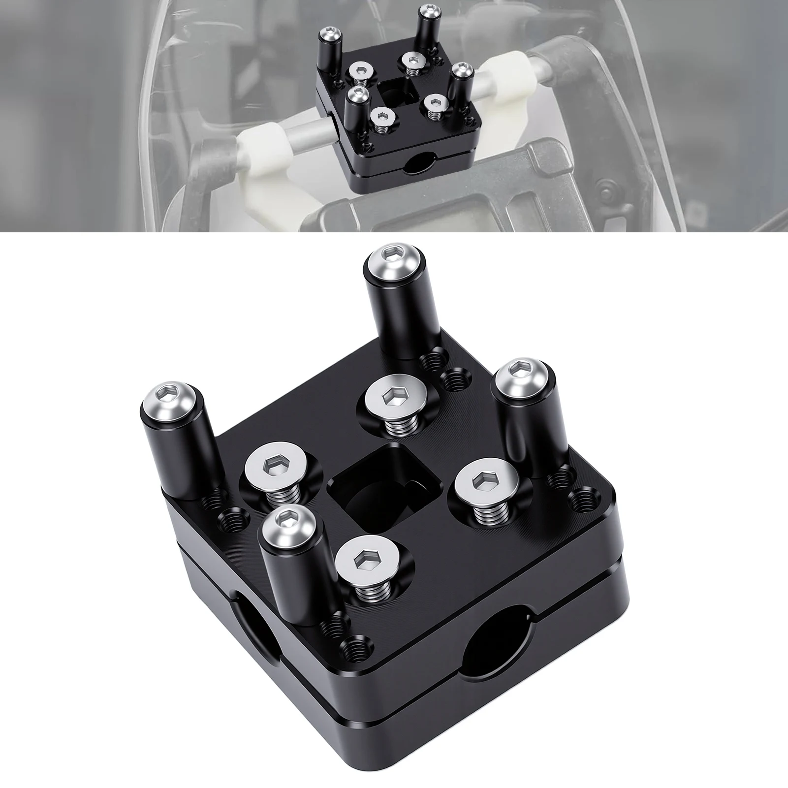 Motorcycle GPS Mount 12MM Bar Clamp GPS Holder Bar Clamp Replacement For R1200 1250 GS and GSA 2014-2022 GPS Navigation Bracket