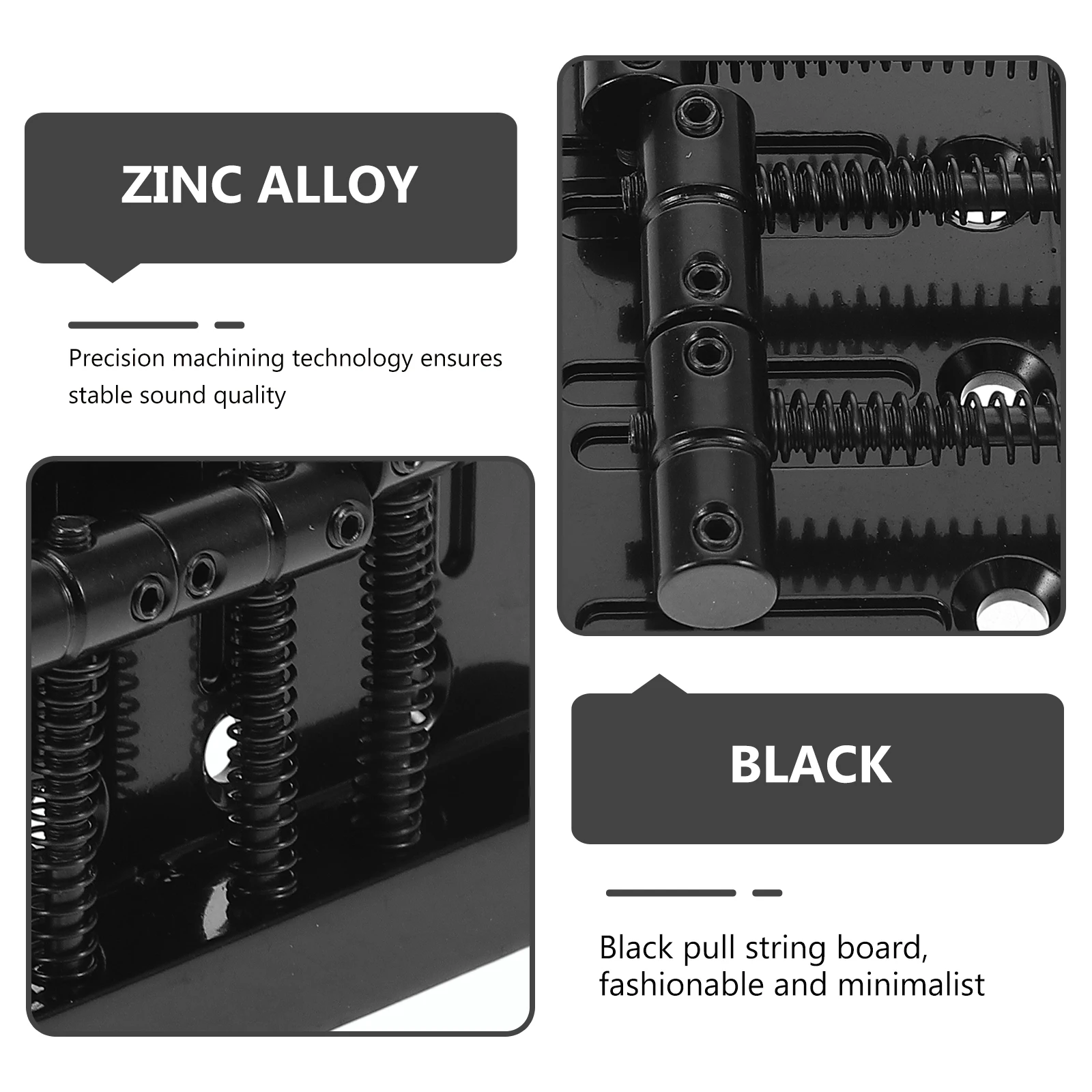 

4-String Electric Bass Bridge Zinc Alloy Guitar Bridge 79.5x46.9mm Replacement Guitar Parts Saddle Bridge Tailpiece