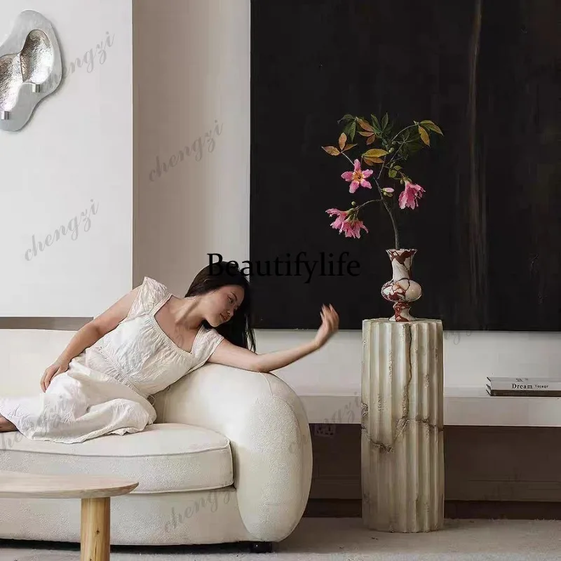 A95 marble vase medieval light luxury living room desktop art flower ornament