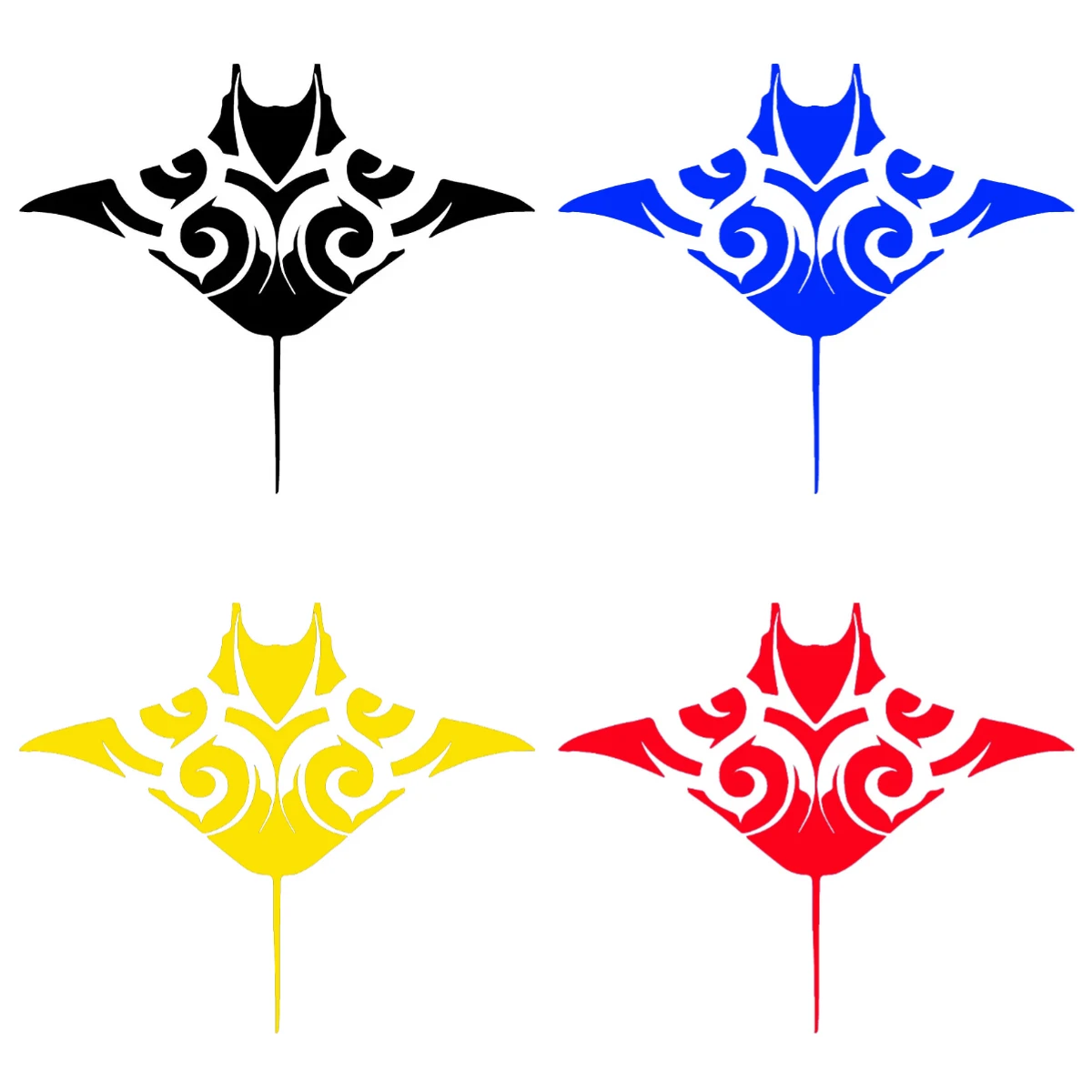 

Ocean Life Decal - Cute Manta Ray Fish PVC Sticker for Caravan, Car Body, Scratch Protection