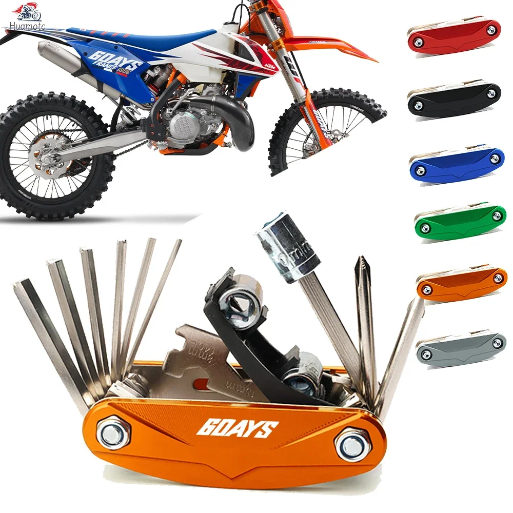 

Для KTM 6 дней 250 300 450 500 EXC EXC-F XC-W шесть дней инструмент для ремонта мотоциклов набор отверток аксессуары многофункциональный инструмент