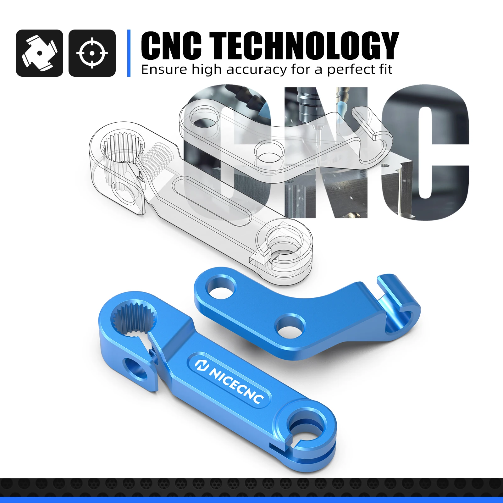 NICECNC Clutch Arm Lever Bracket For Suzuki DRZ400 DR-Z400 DRZ 400