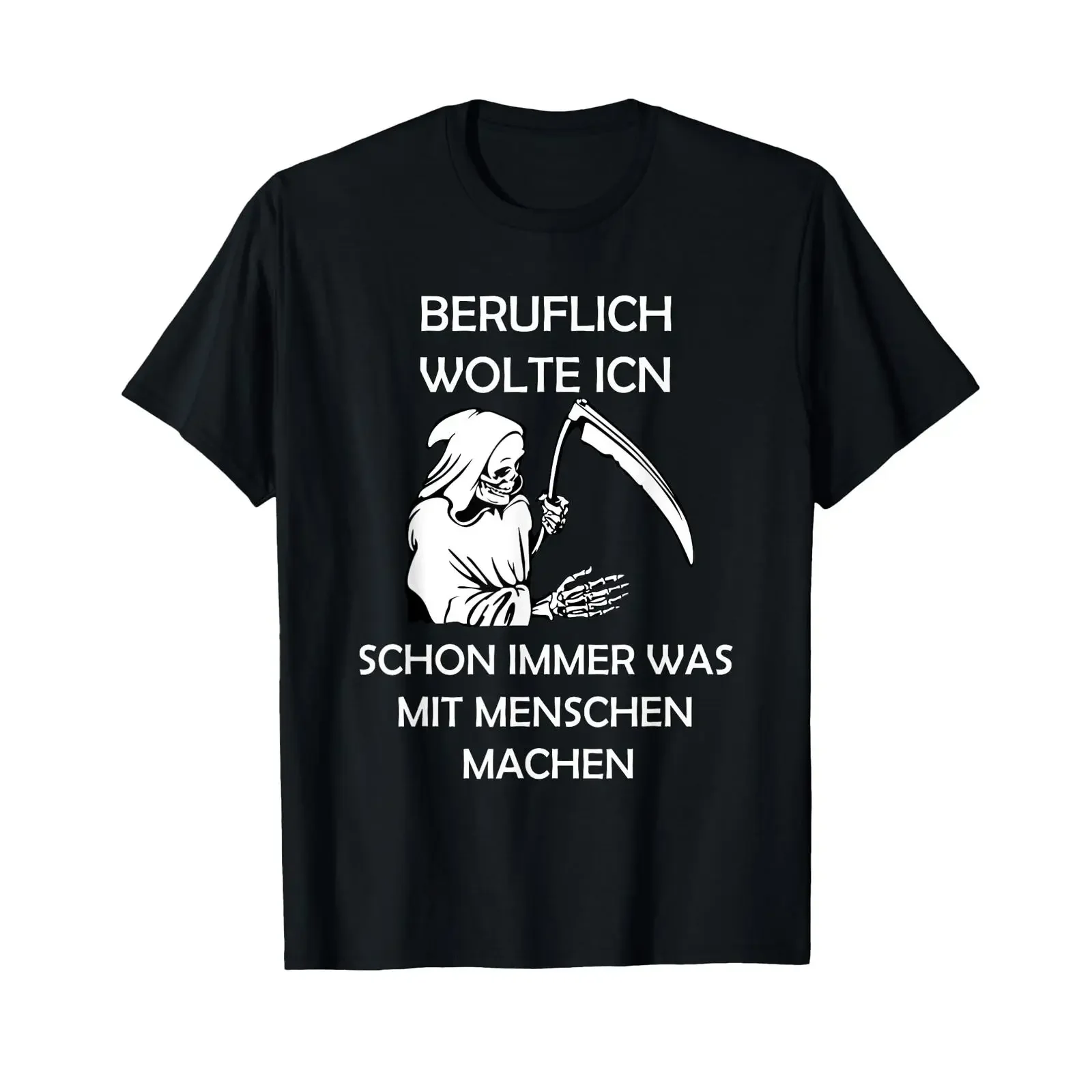 Beruflich Wollte Ich immer Was Mit Menschen Machen T Shirt black vintage Washed designer clothes graphic streetwear