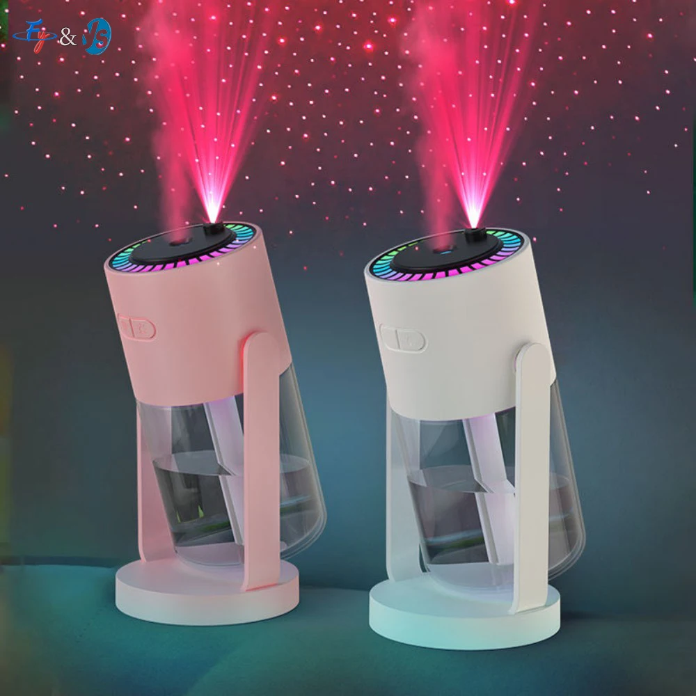 Hot Sale Portable Usb Home Car Ultrasonic Mist Maker Humidifier With 7Colors Projection Led Romantic Starry Sky Lamp Humidifier