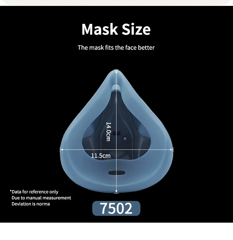 7502 Half Face Dust Mask Gas Respirator Ultimate Shield Against Dust-proof Painting Spraying Organic Vapor Inhalation Hazards