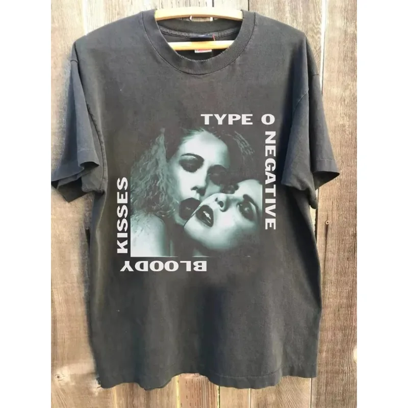 Neutral cotton breathable short sleeved street wear, oversized loose casual wear, summer women's retro O-shaped negative T-shirt