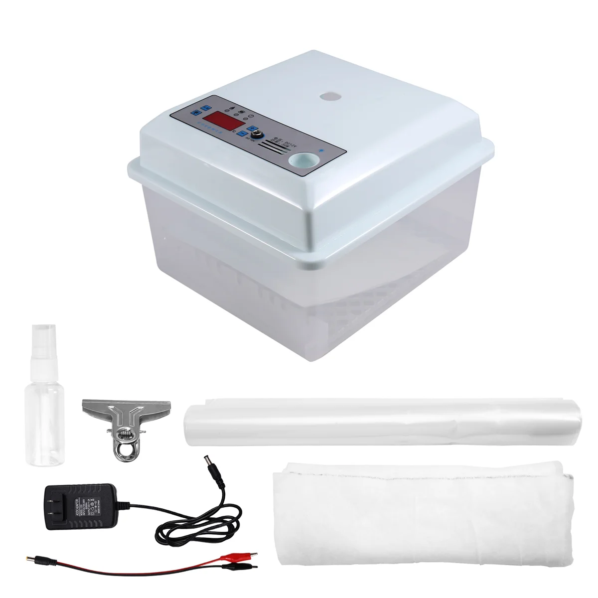 

Y31A 20Pcs Eggs Incubator Set Semi Automatic Household Brooder Farm Chicken Goose Duck Bird Egg Incubator US Plug