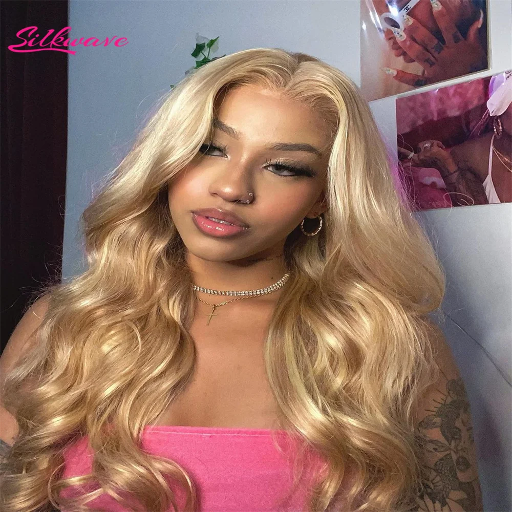 

Silkwave Brazilian #27 Honey Blond 30 36 Inch Body Wave 13x4 Lace Front Human Hair 13x6 Hd Transparent Lace Frontal Wigs