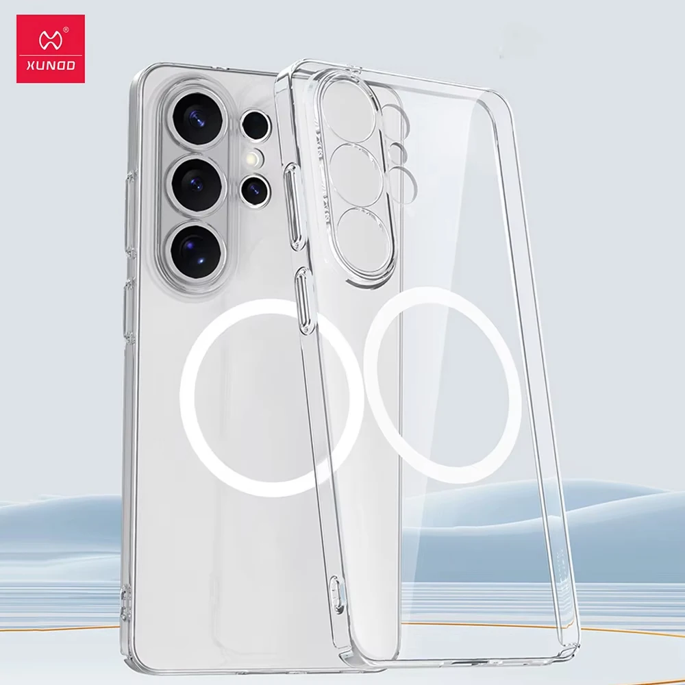 Xundd Magnetic Case For Samsung Galaxy S26 Ultra PC HD Transparent Cover Camera Lens Protection For Samsung S26 Ultra Case