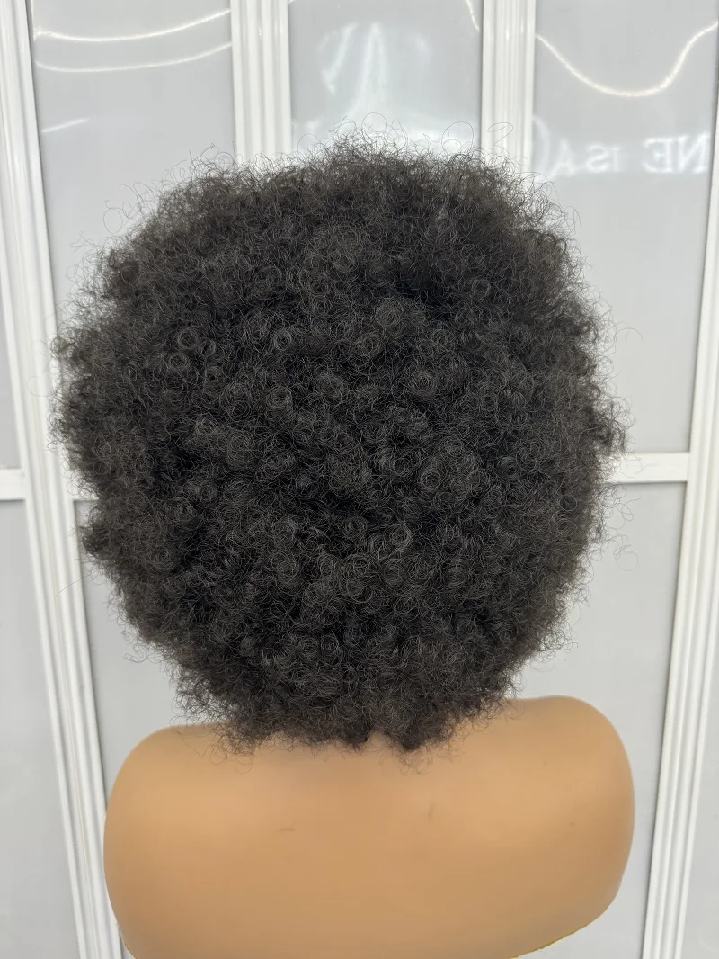 Синтетический парик нового стиля Афро-кудрявый парик для женщин Афро-стрижка Короткий мягкий вьющийся афро-парик Естественный вид для ежедневного использования